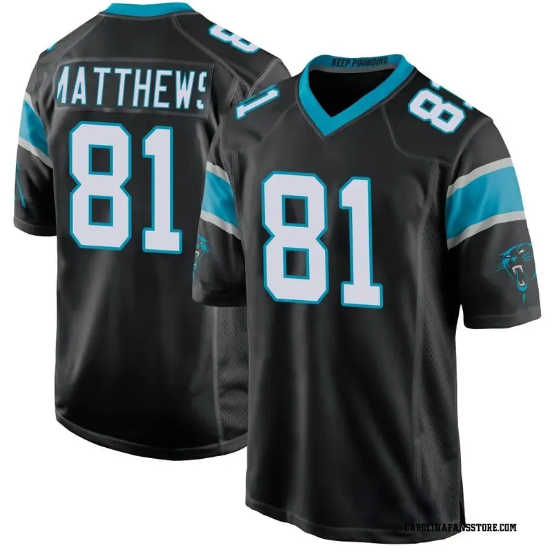 Men's Black Game Jordan Matthews Carolina Team Color Jersey