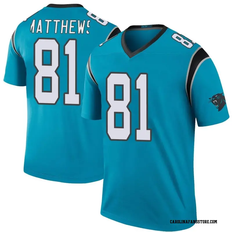 Men's Blue Legend Jordan Matthews Carolina Color Rush Jersey