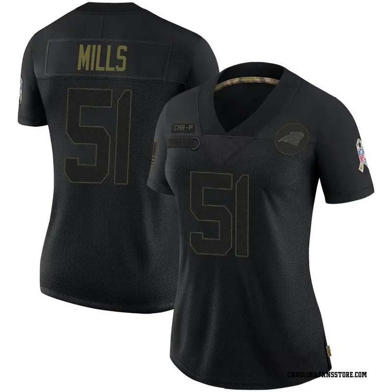 NFL Carolina Panthers RFLCTV (Sam Mills) Men's Fashion Football Jersey.