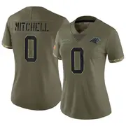 Women's Olive Limited James Mitchell Carolina 2022 Salute To Service Jersey